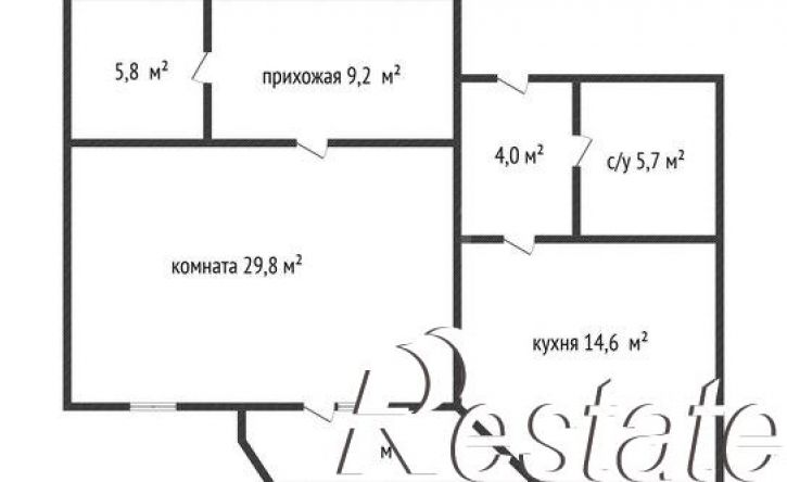 2-комн квартира улица Кубанская Набережная, 56,  д. 56