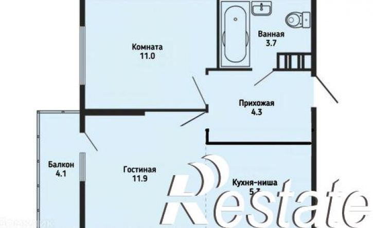 1-комн квартира улица имени Героя Ростовского, 8 к7,  д. 8 к7