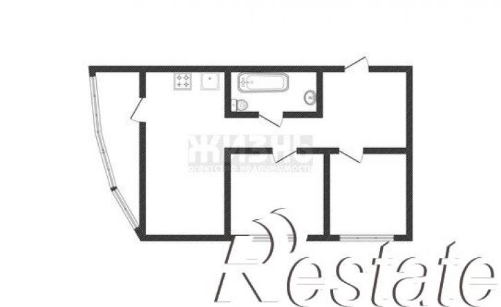 2-комн квартира улица Цезаря Куникова, 24 к1,  д. 24 к1