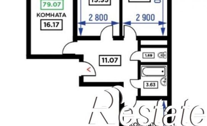 3-комн квартира улица Снесарева, 17/1 к1,  д. 17/1 к1