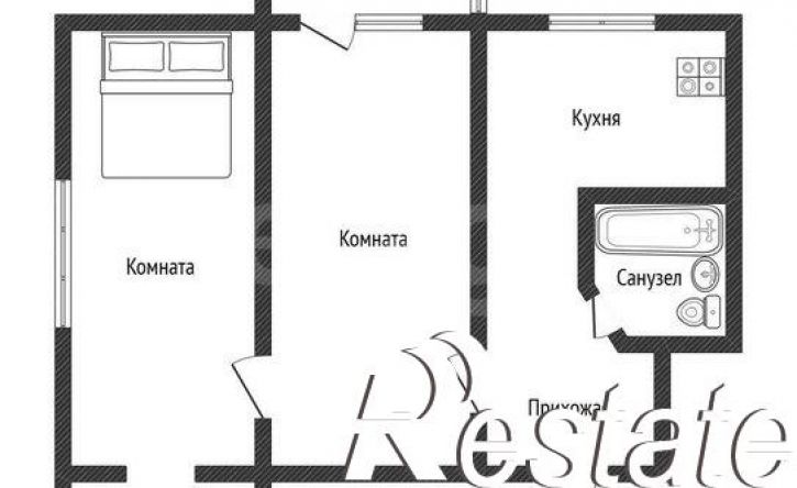 2-комн квартира улица Вавилова, 15,  д. 15