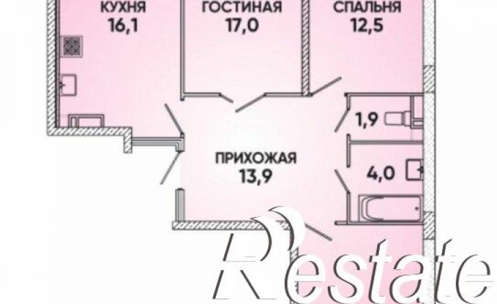 3-комн квартира улица Григория Булгакова, 16,  д. 16