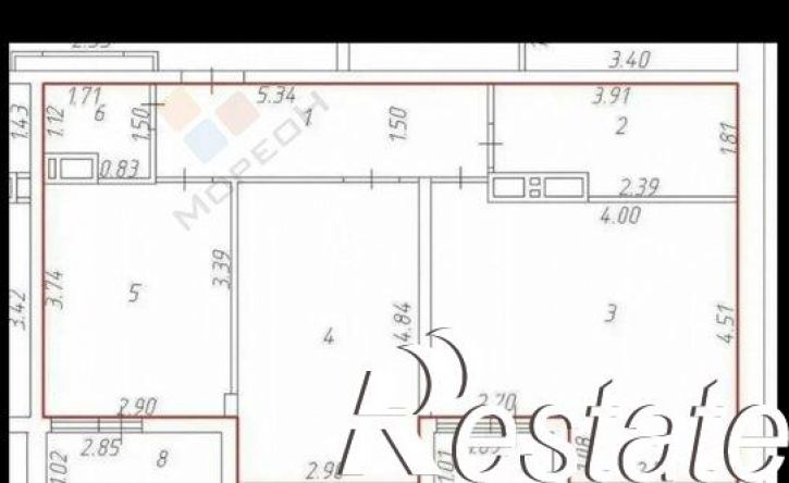 3-комн квартира улица Западный Обход, 39/2 к7,  д. 39/2 к7