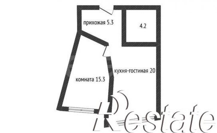 1-комн квартира улица Благоева, 31 к1,  д. 31 к1