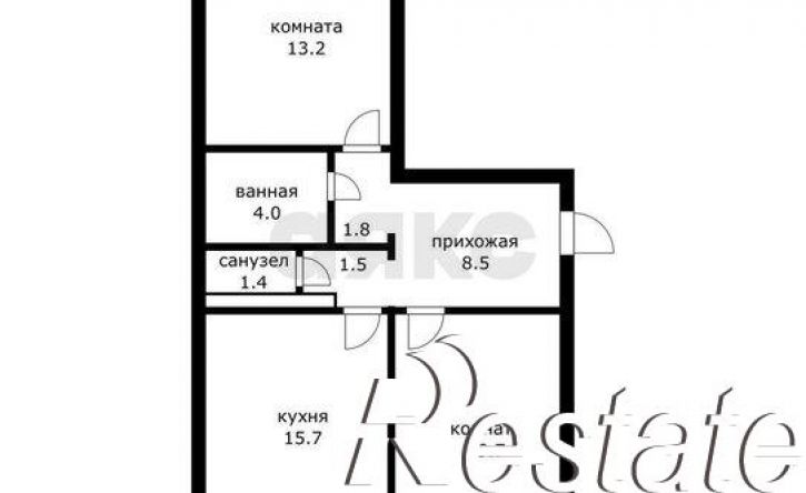 2-комн квартира улица Генерала Трошева, 41,  д. 41