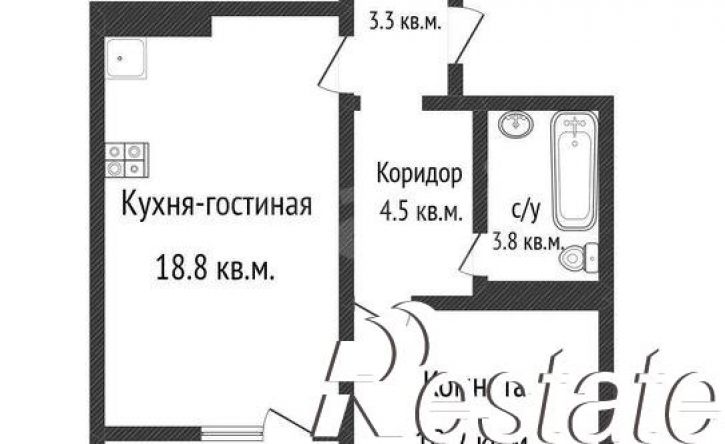 1-комн квартира Душистая улица, 25,  д. 25