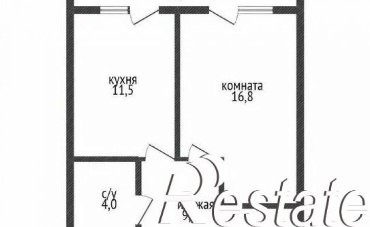 1-комн квартира улица Монтажников, 1/1,  д. 1/1