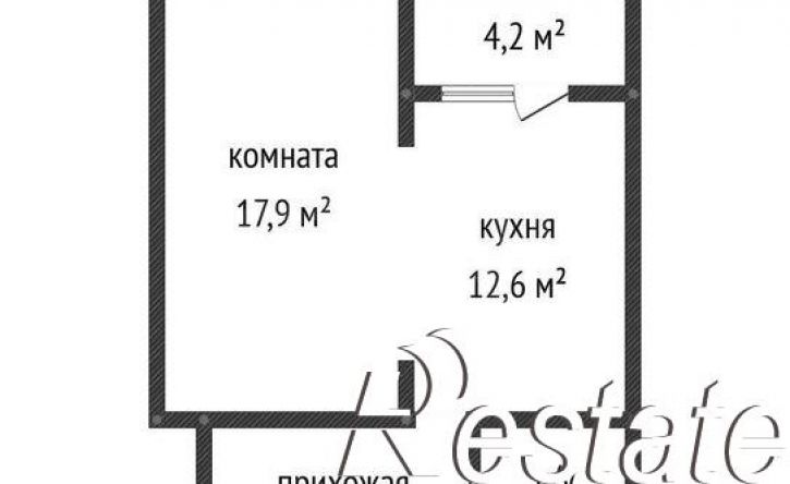 1-комн квартира улица Тюляева, 4/1,  д. 4/1