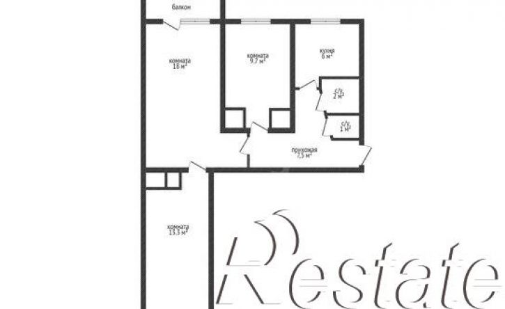 3-комн квартира Клиническая улица, 18,  д. 18