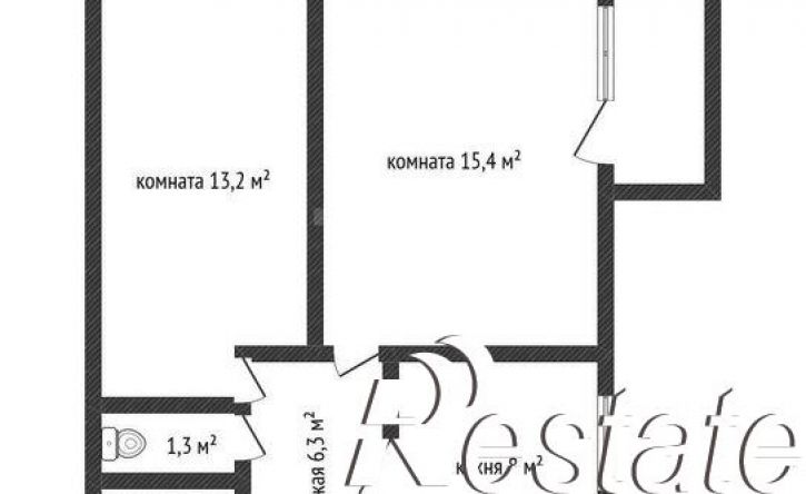 2-комн квартира улица Красина, 3/3,  д. 3/3