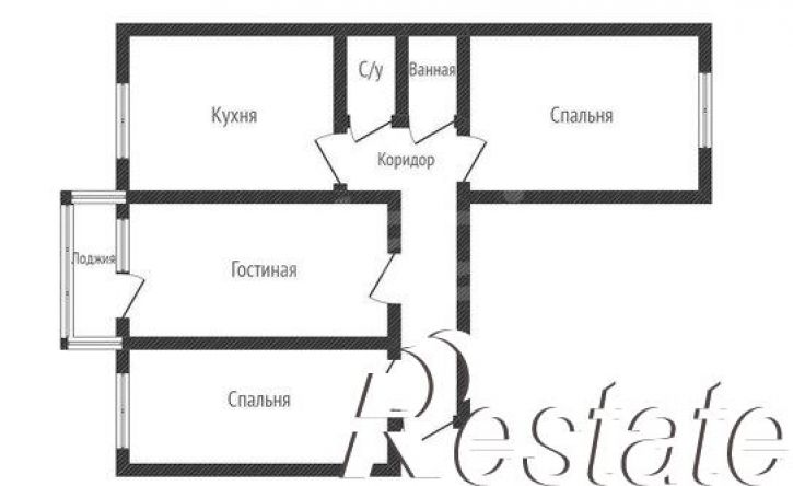 3-комн квартира улица Калинина, 350/10,  д. 350/10