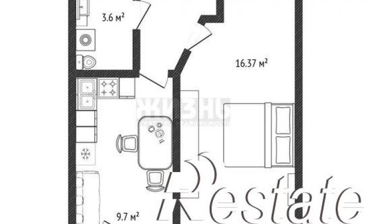 1-комн квартира улица Петра Метальникова, 3/1 к1,  д. 3/1 к1