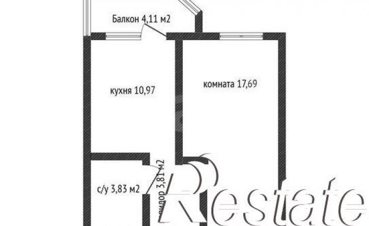 1-комн квартира улица им. генерал-лейтенанта Александра Сапрунова, 17,  д. 17