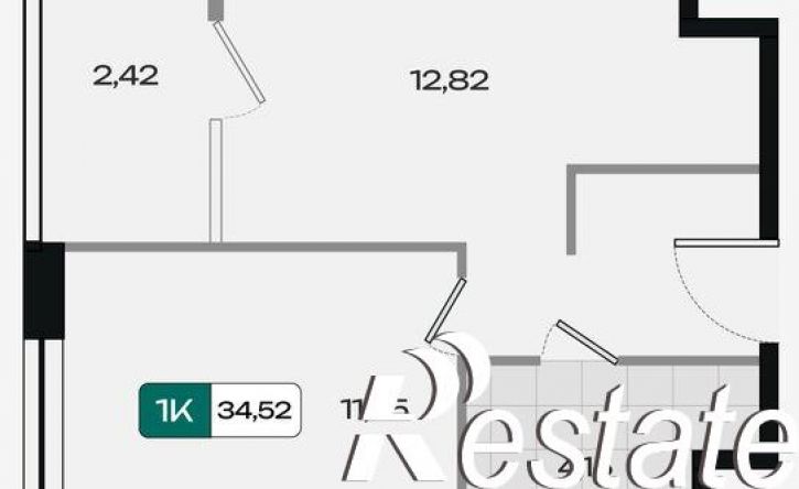 1-комн квартира в новом доме жилой комплекс Народные Кварталы