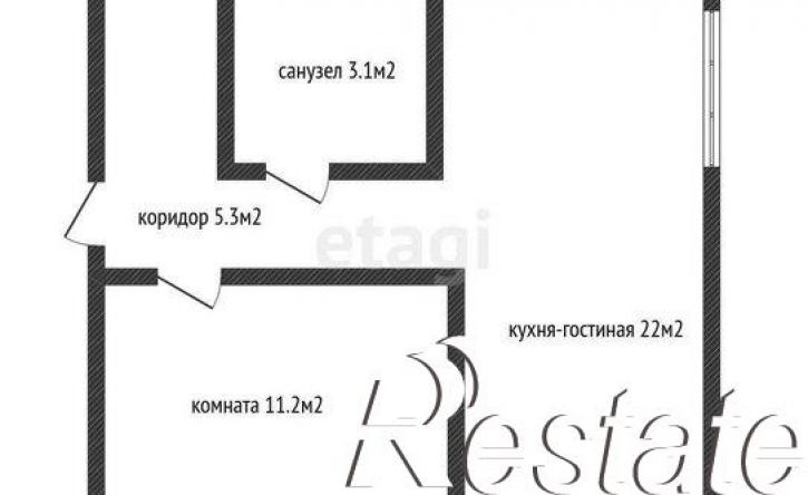 1-комн квартира улица Дунаевского, 8,  д. 8