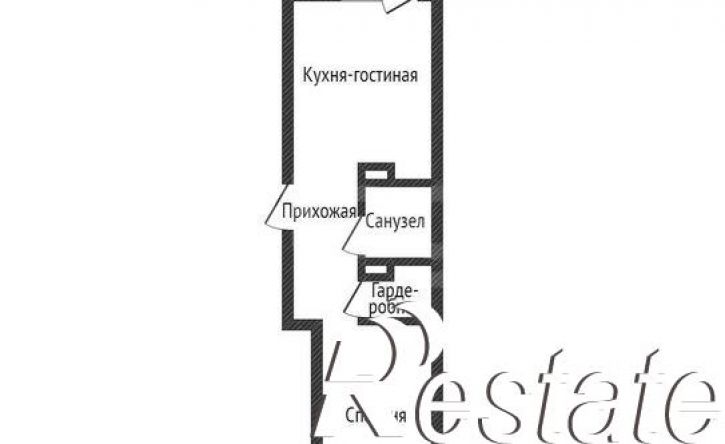 1-комн квартира Питерская улица, 40 к1,  д. 40 к1