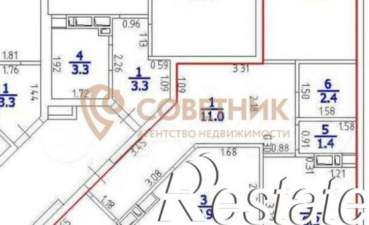 3-комн квартира улица Лётчика Позднякова, 2 к6,  д. 2 к6