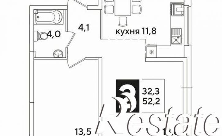 2-комн квартира улица Ивана Беличенко, 90,  д. 90