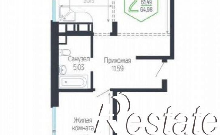 2-комн квартира Обрывная улица, 132/1 к21,  д. 132/1 к21