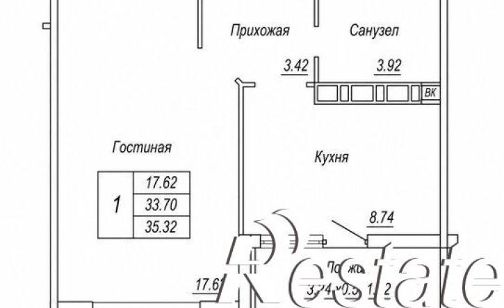 1-комн квартира улица Наставников, 12,  д. 12