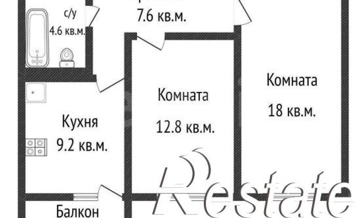 2-комн квартира улица Дзержинского, 110А к1,  д. 110А к1