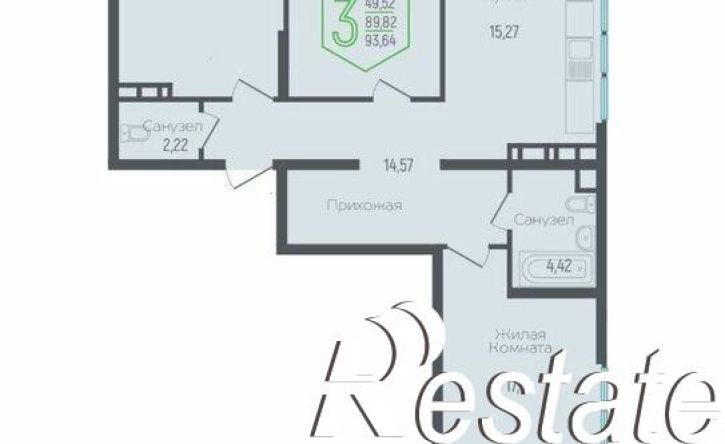 3-комн квартира Обрывная улица, 132/1 к2,  д. 132/1 к2