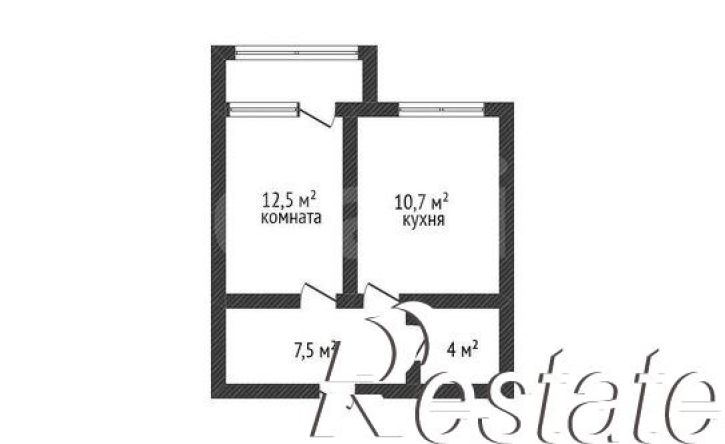 1-комн квартира Питерская улица, 40 к5,  д. 40 к5