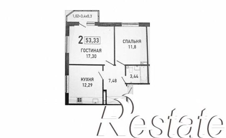 2-комн квартира улица им. Героя Яцкова И.В., 17 к1,  д. 17 к1