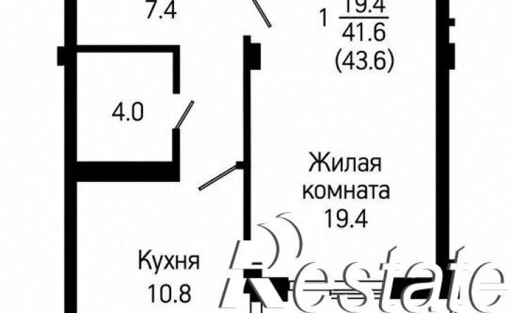 1-комн квартира улица Героя Хабибуллина, 4,  д. 4