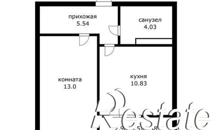 1-комн квартира Скандинавская улица, 1 к3,  д. 1 к3