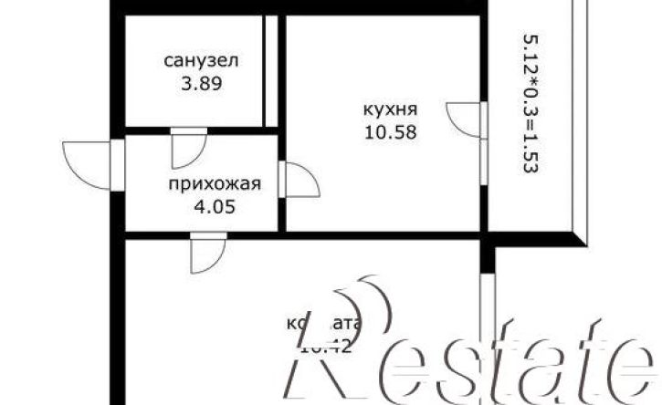 1-комн квартира Питерская улица, 40,  д. 40