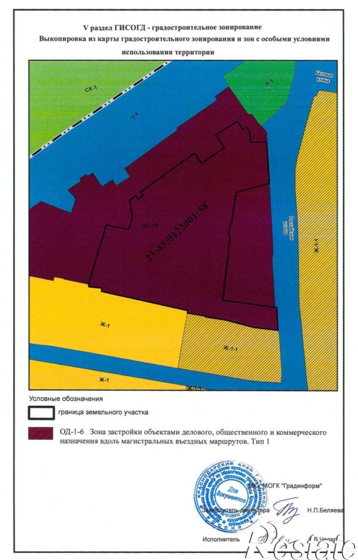 Земельный участок Российская улица