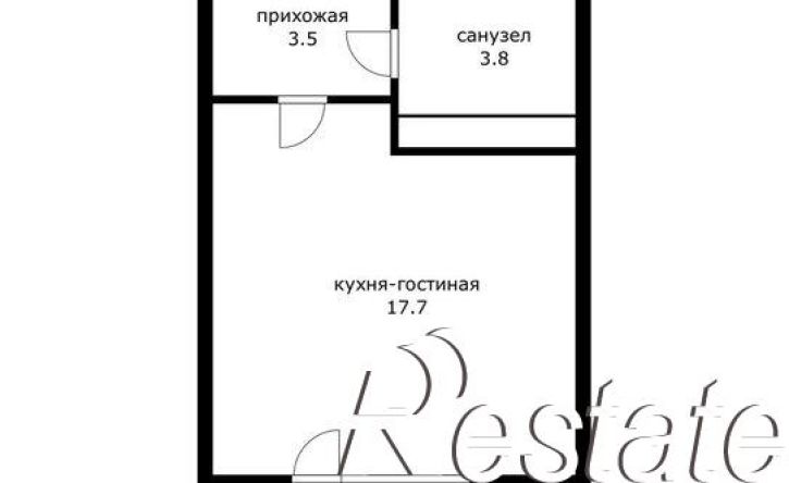 1-комн квартира улица имени Героя Ростовского, 8 к1,  д. 8 к1